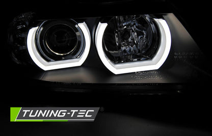 Tuning-Tec Xenon LED Angel Eyes Scheinwerfer für BMW 3er E90/E91 05-08 schwarz
