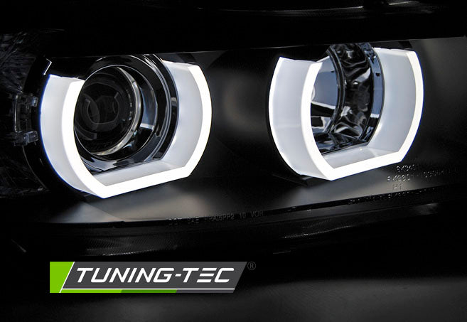Tuning-Tec Xenon LED Angel Eyes Scheinwerfer für BMW 3er E90/E91 05-08 schwarz