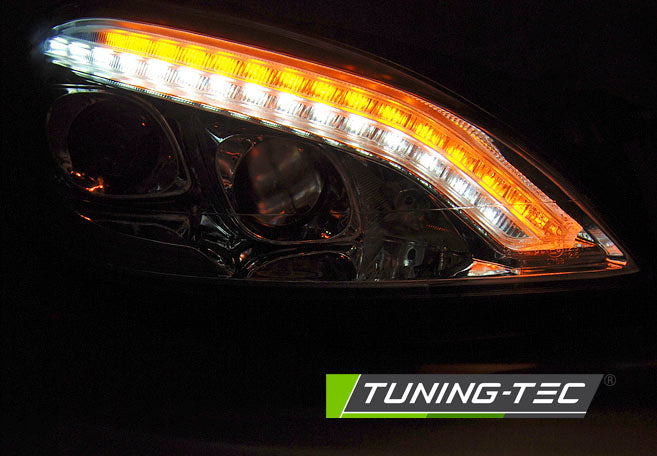 Tuning-Tec Xenon LED Tagfahrlicht Scheinwerfer für Mercedes Benz S-Klasse W221 05-09 schwarz