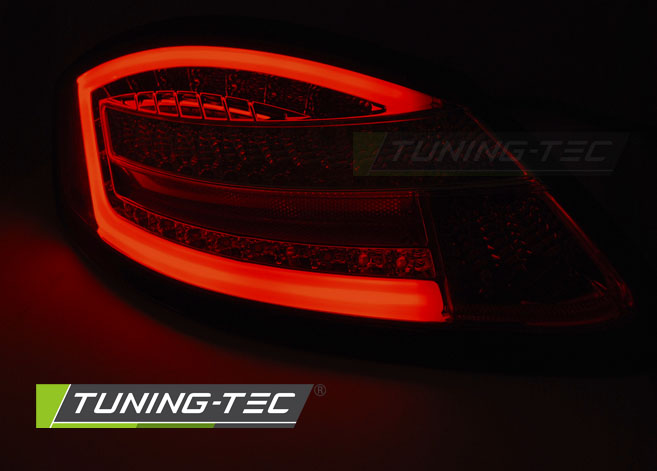 Tuning-Tec Voll LED Rückleuchten für Porsche Cayman 987c 05-09/Boxster 987 05-08 rot/rauch