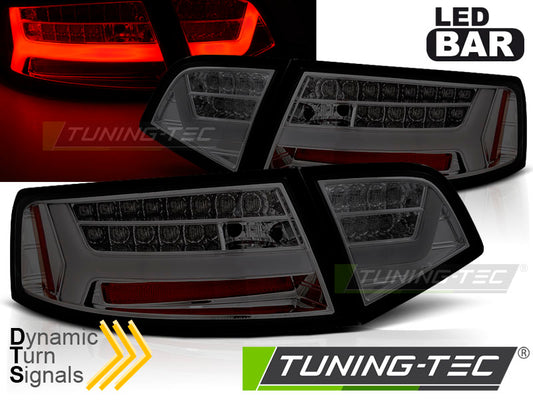 Tuning-Tec LED Lightbar Rückleuchten für Audi A6 4F (C6) Facelift 08-11 Limousine rauch