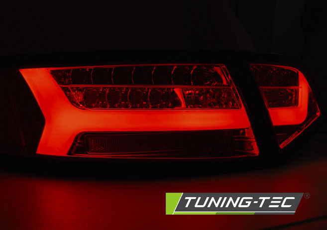 Tuning-Tec LED Lightbar Rückleuchten für Audi A6 4F (C6) Facelift 08-11 Limousine schwarz/rauch