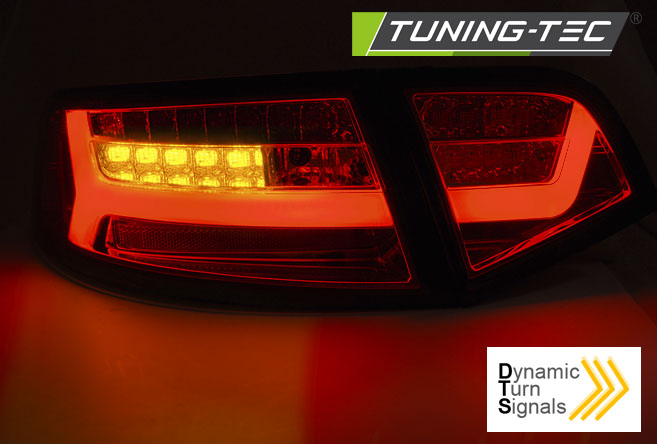 Tuning-Tec LED Lightbar Rückleuchten für Audi A6 4F (C6) Facelift 08-11 Limousine schwarz/rauch