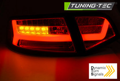 Tuning-Tec LED Lightbar Rückleuchten für Audi A6 4F (C6) Facelift 08-11 Limousine schwarz/rauch