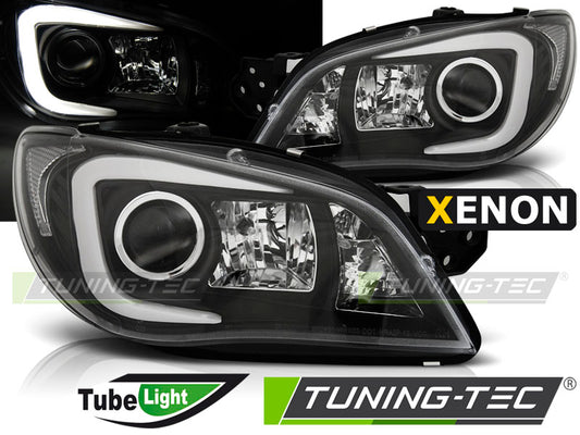 Tuning-Tec Xenon LED Tagfahrlicht Scheinwerfer für Subaru Impreza 2 Facelift (GD) 06-07 schwarz LTI