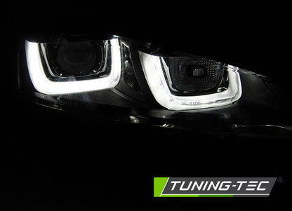Tuning-Tec LED Tagfahrlicht Scheinwerfer für VW Golf 7 12-17 schwarz / chrom mit dynamischem LED Blinker