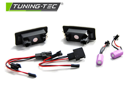 Tuning-Tec LED Kennzeichenbeleuchtung für Audi Q5 / A4 / A5 / A6 4G / TT / VW Passat B6 Variant kaltweiß