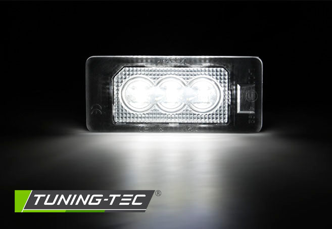 Tuning-Tec LED Kennzeichenbeleuchtung BMW E90 / F30 / F32 / E39 / E60 / F10 / X3 / X5 / X6 kaltweiß