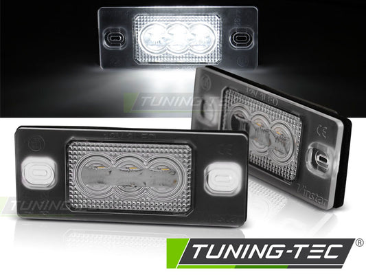 Tuning-Tec LED Kennzeichenbeleuchtung für VW Touareg / Tiguan / Golf V Variant / Porsche Cayenne 02-10 kaltweiß