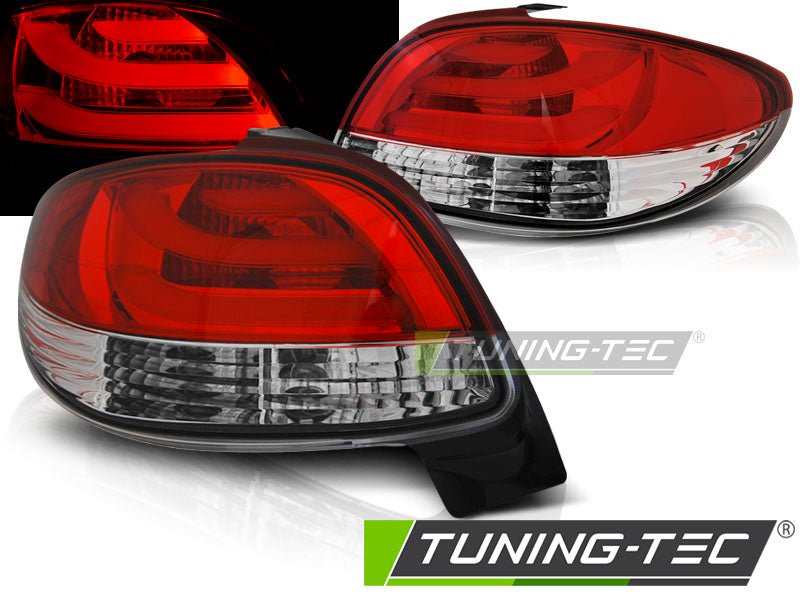 Tuning-Tec LED Lightbar Rückleuchten für Peugeot 206 98-05 rot/klar
