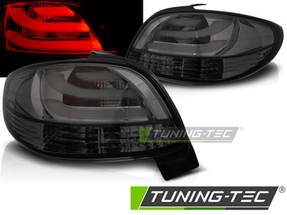 Tuning-Tec LED Lightbar Rückleuchten für Peugeot 206 98-05 schwarz/rauch