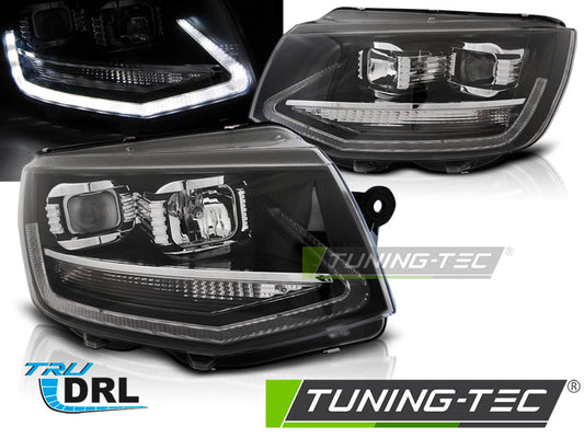 Tuning-Tec LED Tagfahrlicht Scheinwerfer für VW T6 15-19 schwarz