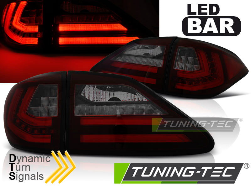 Tuning-Tec LED Lightbar Rückleuchten für Lexus RX III 350 09-12 rot/rauch mit dyn. Blinker