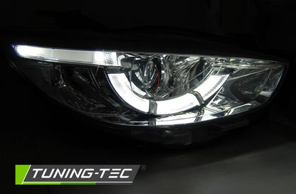 Tuning-Tec Xenon LED Tagfahrlicht Scheinwerfer für Mazda CX5 11-15 chrom