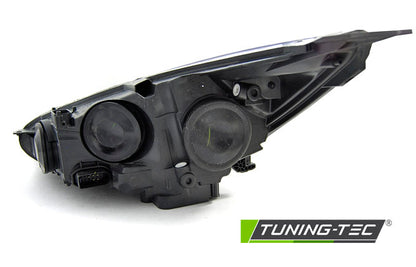 Tuning-Tec LED Tagfahrlicht Scheinwerfer für Ford Focus MK3 Facelift 14-18 schwarz