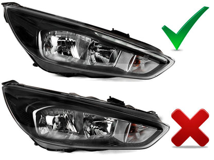 Tuning-Tec LED Tagfahrlicht Scheinwerfer für Ford Focus MK3 Facelift 14-18 schwarz