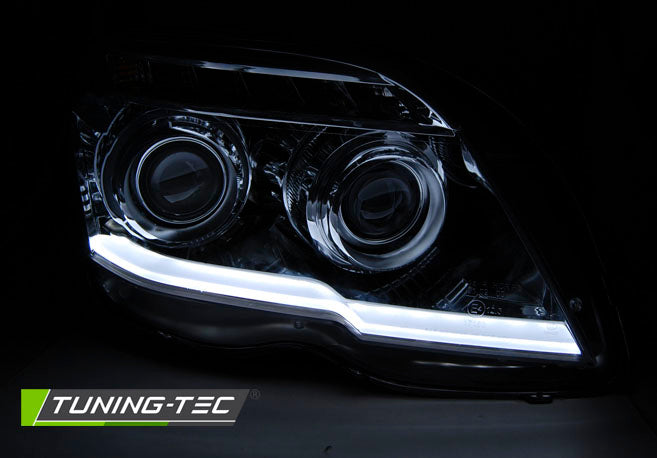 Tuning-Tec LED Tagfahrlicht Scheinwerfer für Mercedes Benz GLK X204 08-12 chrom