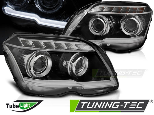 Tuning-Tec LED Tagfahrlicht Scheinwerfer für Mercedes Benz GLK X204 08-12 schwarz