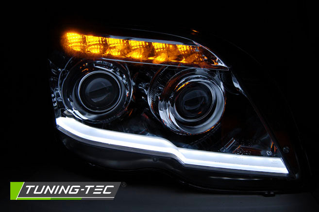 Tuning-Tec LED Tagfahrlicht Scheinwerfer für Mercedes Benz GLK X204 08-12 schwarz