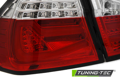 Tuning-Tec LED Lightbar Rückleuchten für BMW 3er E90 05-08 rot/klar
