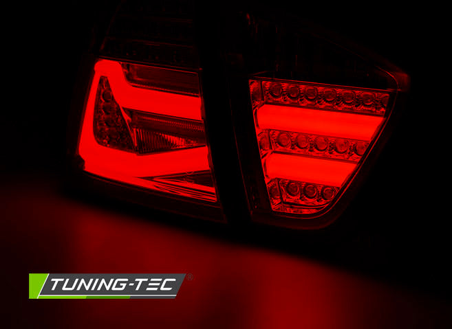 Tuning-Tec LED Lightbar Rückleuchten für BMW 3er E90 05-08 rot/klar