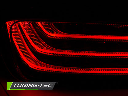 Tuning-Tec LED Lightbar Rückleuchten für BMW 5er F10 10-13 schwarz/chrom/rauch LCI Optik
