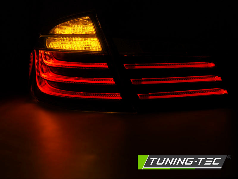 Tuning-Tec LED Lightbar Rückleuchten für BMW 5er F10 10-13 schwarz/chrom/rauch LCI Optik
