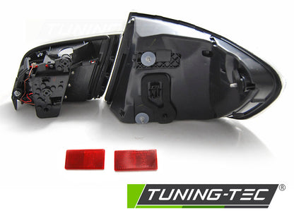 Tuning-Tec LED Lightbar Rückleuchten für BMW 5er F10 10-13 schwarz/chrom LCI Optik