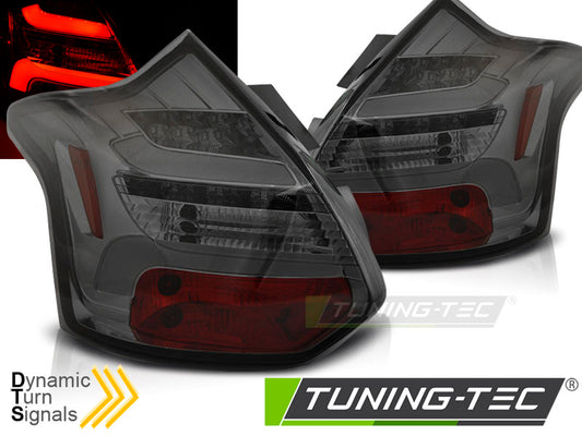 Tuning-Tec LED Lightbar Rückleuchten für Ford Focus MK3 11-14 rauch