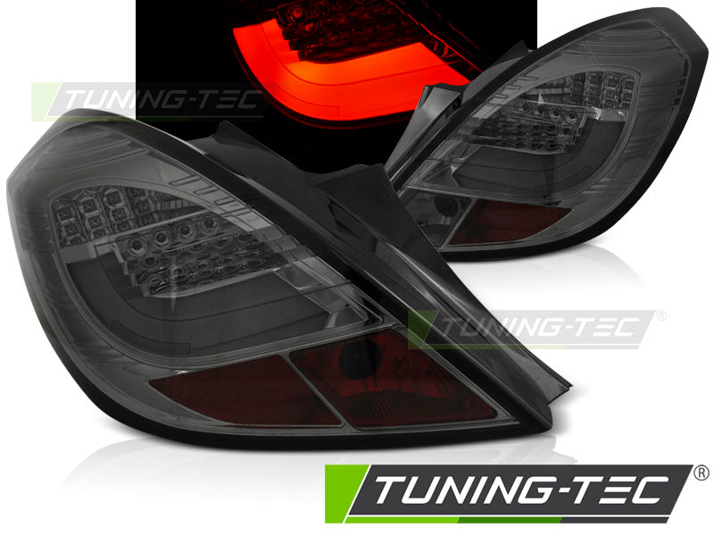 Tuning-Tec LED Lightbar Rückleuchten für Opel Corsa D (3-Türer) 06-14 rauch