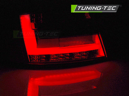 Tuning-Tec LED Lightbar Rückleuchten für Audi A6 4F (C6) 04-08 Limousine rot/rauch (6Pin)