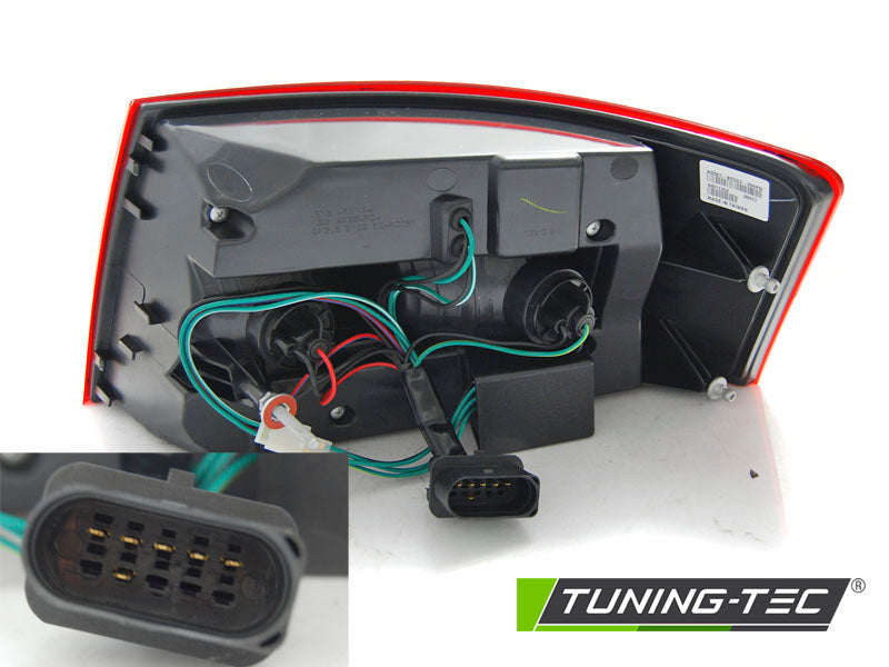 Tuning-Tec LED Lightbar Rückleuchten für Audi A6 4F (C6) 04-08 Limousine rot/rauch (6Pin)