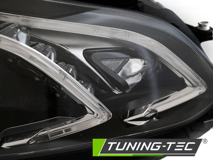 Tuning-Tec Voll LED Tagfahrlicht Scheinwerfer für Mercedes Benz E-Klasse W212 13-16 schwarz