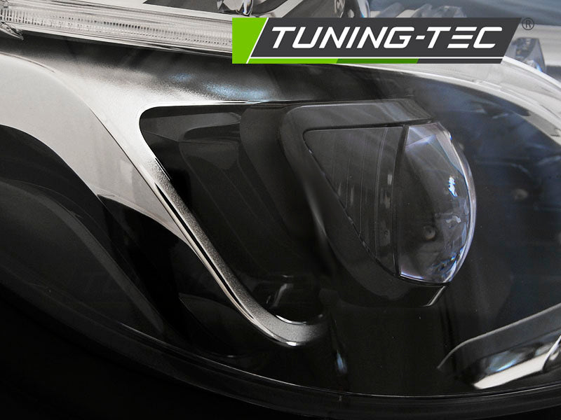 Tuning-Tec Voll LED Tagfahrlicht Scheinwerfer für Mercedes Benz E-Klasse W212 13-16 schwarz