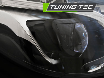 Tuning-Tec Voll LED Tagfahrlicht Scheinwerfer für Mercedes Benz E-Klasse W212 13-16 schwarz