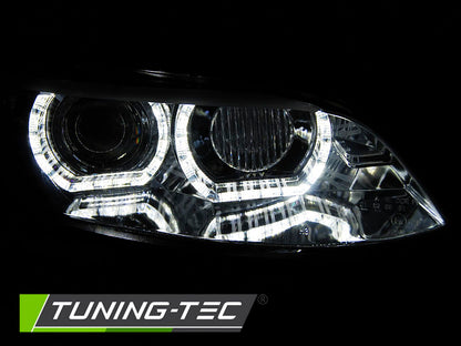 Tuning-Tec Xenon LED Tagfahrlicht Scheinwerfer für BMW 3er E92 / E93 Coupe/Cabrio 06-10 chrom