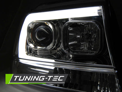 Tuning-Tec LED Tagfahrlicht Scheinwerfer für Jeep Grand Cherokee 99-05 chrom LTI