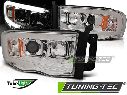 Tuning-Tec LED Tagfahrlicht Scheinwerfer für Dodge RAM 02-06 chrom