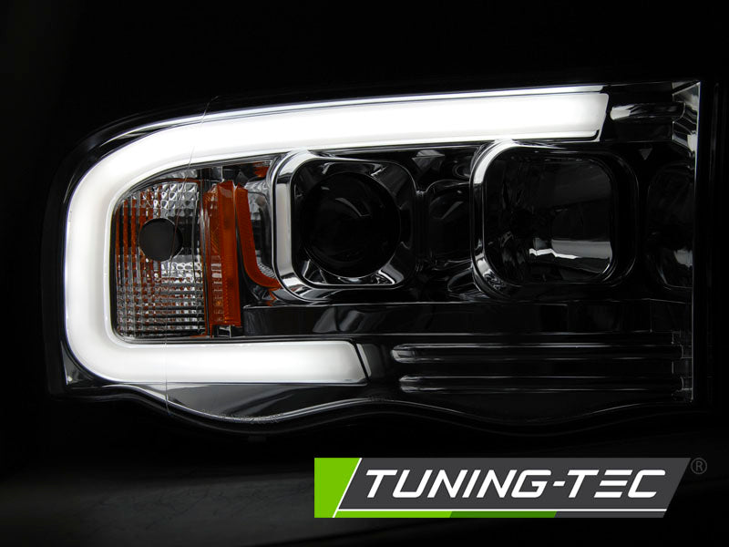 Tuning-Tec LED Tagfahrlicht Scheinwerfer für Dodge RAM 02-06 chrom