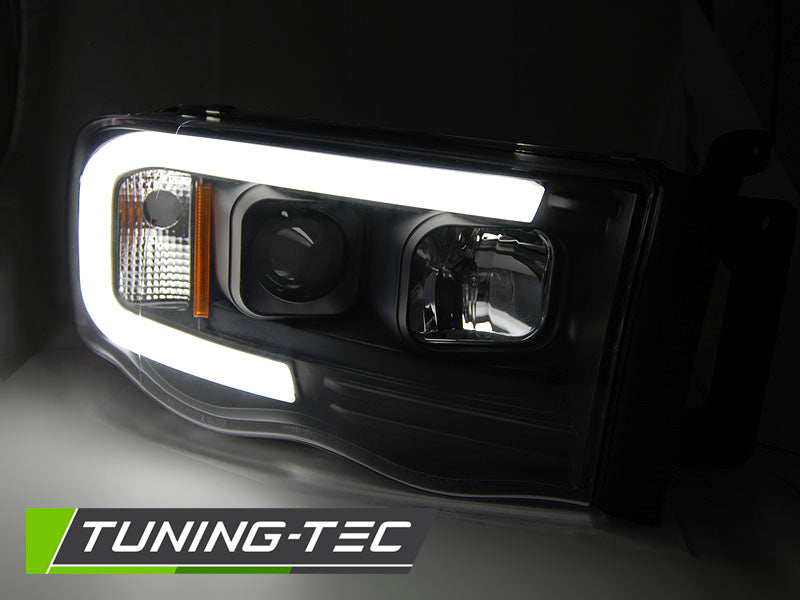 Tuning-Tec LED Tagfahrlicht Scheinwerfer für Dodge RAM 02-06 schwarz