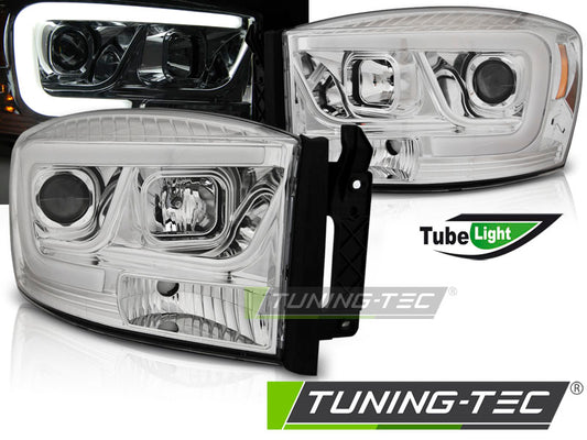 Tuning-Tec LED Tagfahrlicht Scheinwerfer für Dodge RAM 06-08 chrom