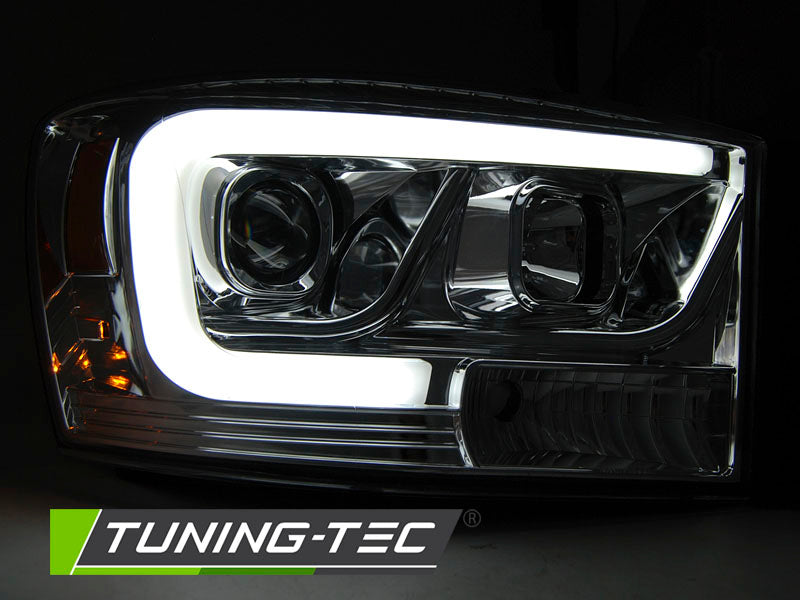 Tuning-Tec LED Tagfahrlicht Scheinwerfer für Dodge RAM 06-08 chrom