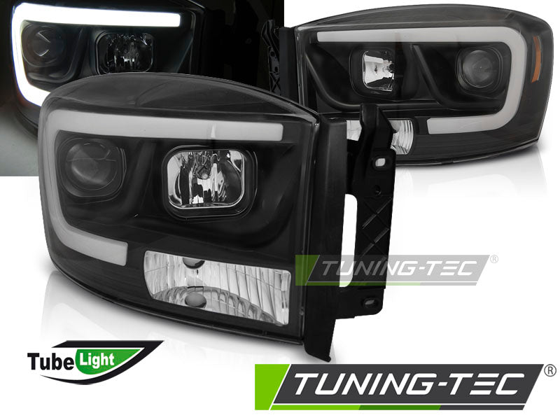 Tuning-Tec LED Tagfahrlicht Scheinwerfer für Dodge RAM 06-08 schwarz