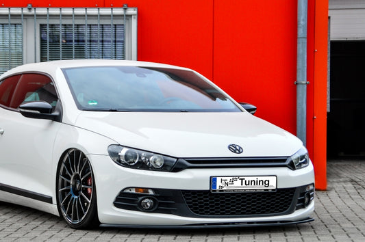 CUP Frontspoilerlippe ABS Volkswagen Scirocco 3 Typ 13 Schwarz Glanz