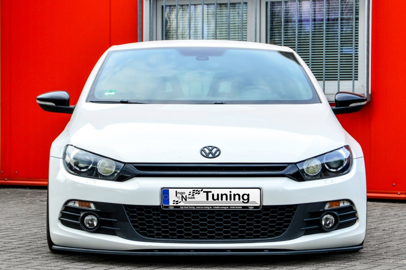 CUP Frontspoilerlippe ABS Volkswagen Scirocco 3 Typ 13 Schwarz Glanz