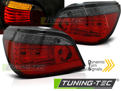 Tuning-Tec LED Rückleuchten für BMW 5er E60 Limousine 03-07 rot/rauch mit dynamischem Blinker
