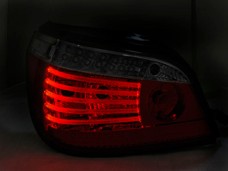 Tuning-Tec LED Rückleuchten für BMW 5er E60 LCI Limousine 07-10 rot/rauch mit dynamischem Blinker