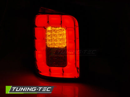 Tuning-Tec Voll LED Lightbar Rückleuchten für VW T6 15-19 rot/klar