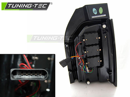 Tuning-Tec Voll LED Lightbar Rückleuchten für VW T6 15-19 rot/klar mit dynamischem Blinker