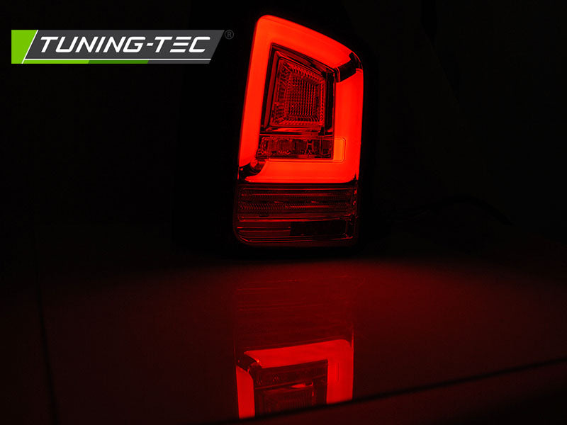 Tuning-Tec Voll LED Lightbar Rückleuchten für VW T6 15-19 rot/schwarz / Dynamischer Blinker